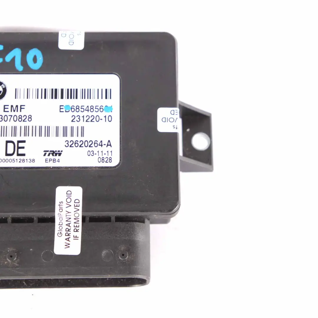 Módulo EMF Freno de Estacionamiento Control Eléctrico para BMW F10 F11 F12 con número de pieza 6854856 BMW F10 F11 F12 Módulo EMF Freno de Estacionamiento Control Eléctrico - SKU 6854856 - Número de pieza 6854856