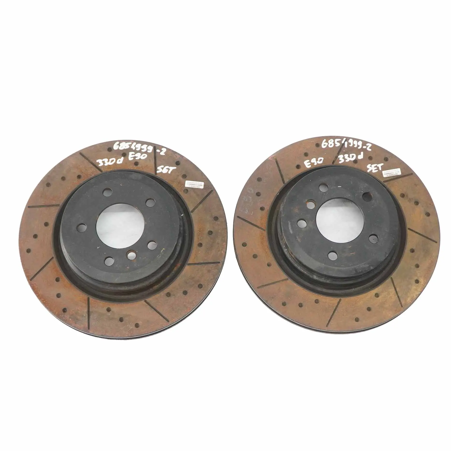 BMW E87 E90 E91 ruota anteriore sinistra destra ventilata disco freno Set 330X24