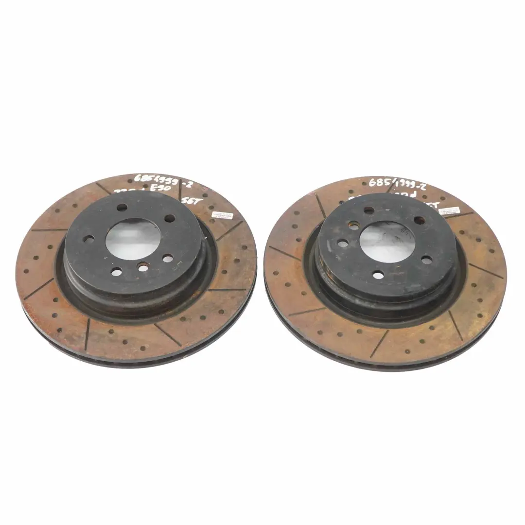 Front Wheel Left Right Ventilated Brake Disc Set 330X24 to BMW E87 E90 E91 E92 with Part number 6854999 BMW E87 E90 E91 E92 Front Wheel Left Right Ventilated Brake Disc Set 330X24 - SKU 6854999-2 - Part number 6854999