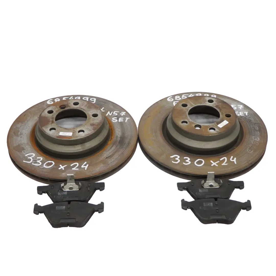 Frein de Roue Avant Gauche Droite Disque Plaquette Kit 330X24 pour BMW E90 E91 E92 à propos du numéro de pièce 6854999 BMW E90 E91 E92 Frein de Roue Avant Gauche Droite Disque Plaquette Kit 330X24 - SKU 6854999 - Numéro de pièce 6854999