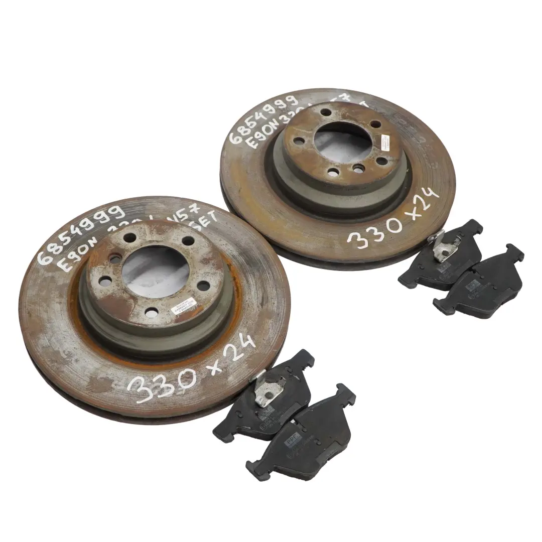 Vorderradbremse Links Rechts Bremsscheibe Bremsklotz Set 330X24 für BMW E90 E91 E92 mit Teilenummer 6854999 BMW E90 E91 E92 Vorderradbremse Links Rechts Bremsscheibe Bremsklotz Set 330X24 - SKU 6854999 - Teilenummer 6854999