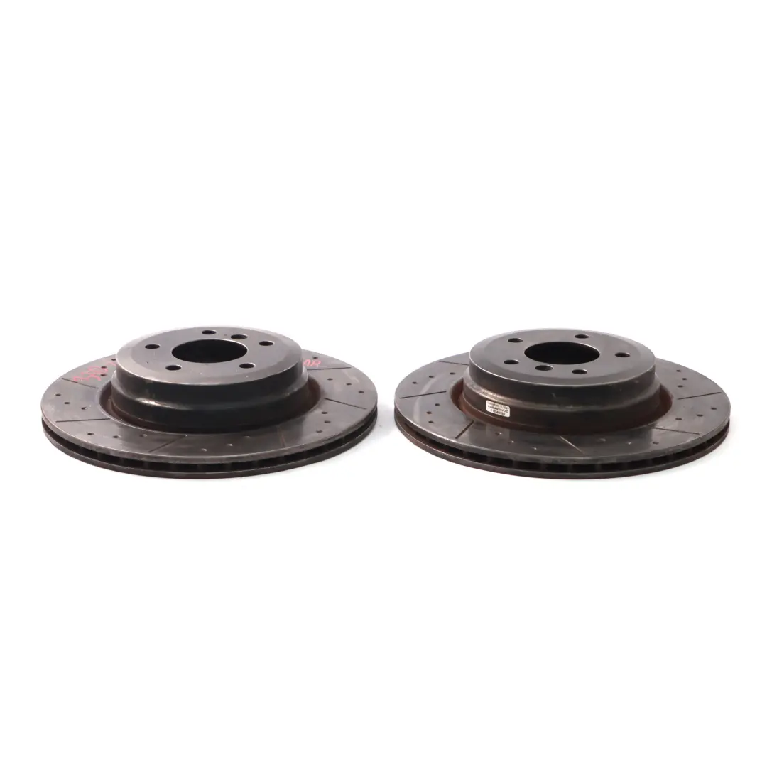 BMW E90 E91 E92 330i Rear Left Right Wheel Perforated Brake Disc Set 336X22 - SKU 6855004-2 - Part number 6855004