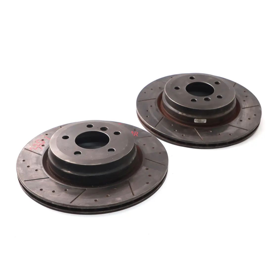 Left Right Wheel Perforated Brake Disc Set 336X22 to BMW E90 E91 E92 330i Rear with Part number 6855004 BMW E90 E91 E92 330i Rear Left Right Wheel Perforated Brake Disc Set 336X22 - SKU 6855004-2 - Part number 6855004