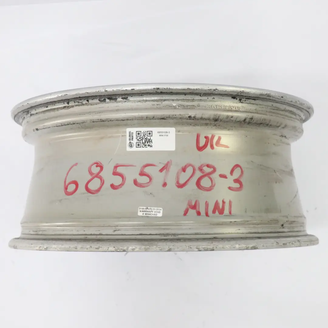 Alloy Rim 17" 7J ET:54 Cosmos Spoke 499 to Mini Cooper F55 F56 Silver Wheel with Part number 6855108 Mini Cooper F55 F56 Silver Wheel Alloy Rim 17" 7J ET:54 Cosmos Spoke 499 - SKU 6855108-3 - Part number 6855108