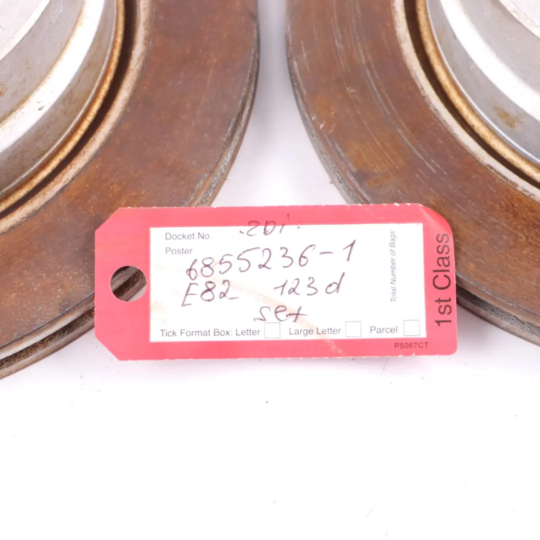 Brake Disc BMW E82 E88 123d Rear Left Right N/O/S Wheel Disc Set 300X20 to with Part number 6855236 Brake Disc BMW E82 E88 123d Rear Left Right N/O/S Wheel Disc Set 300X20 - SKU 6855236 - Part number 6855236
