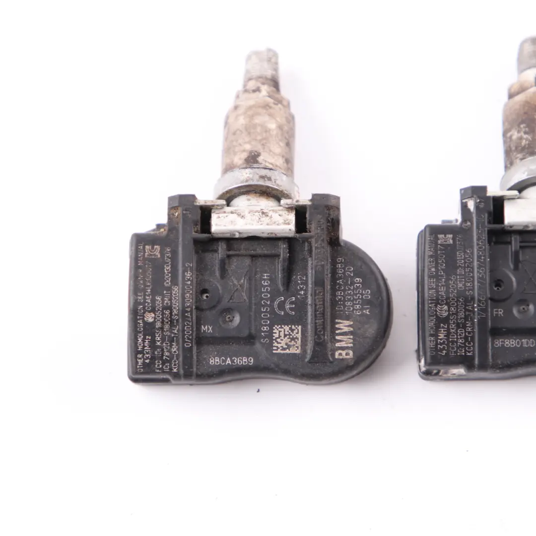  2X Genuine BMW Sensor Presión Neumáticos Módulo Electrónico Rueda RDC 433MHZ - SKU 6855539-1 - Número de pieza 6855539