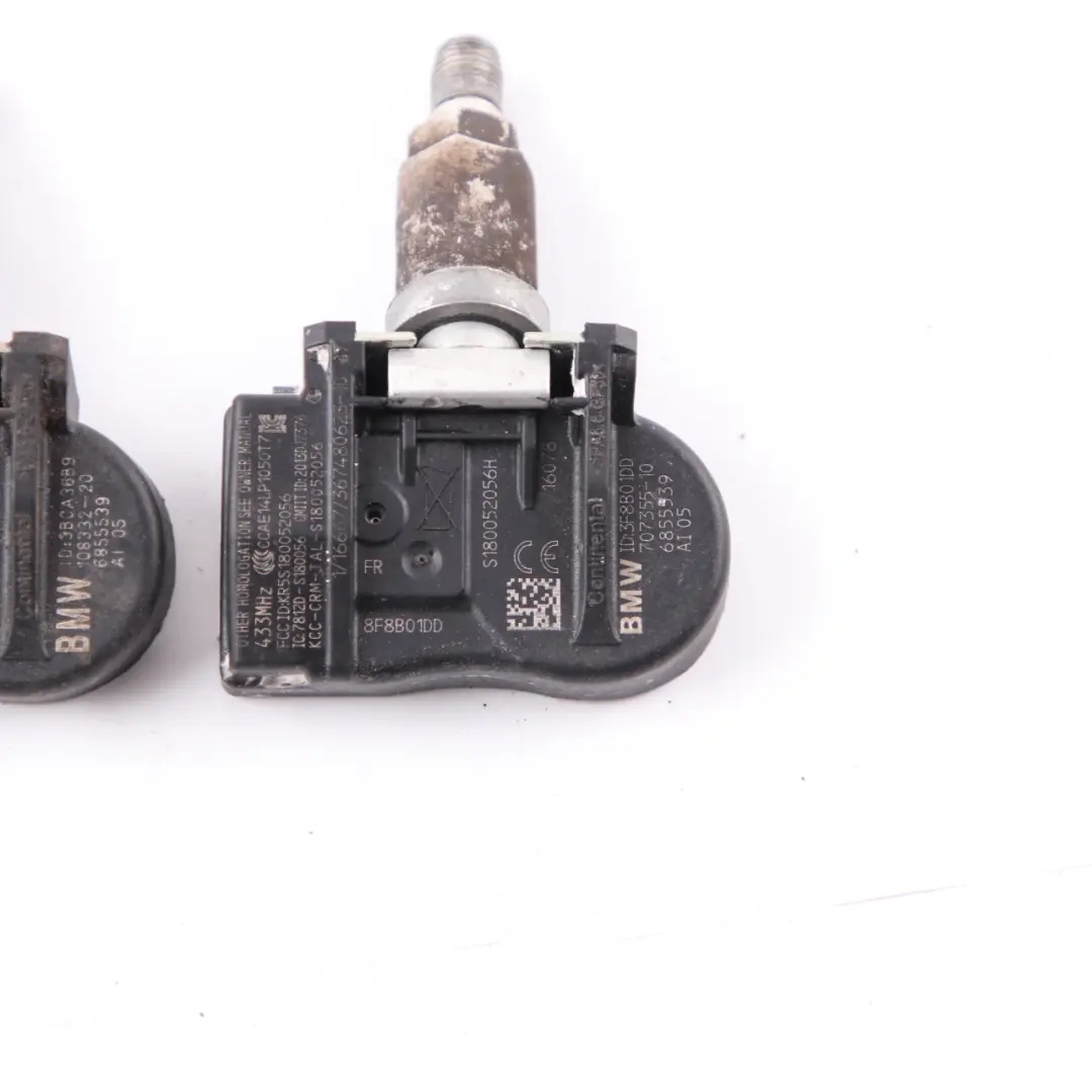  2X Genuine BMW Sensor Presión Neumáticos Módulo Electrónico Rueda RDC 433MHZ - SKU 6855539-1 - Número de pieza 6855539