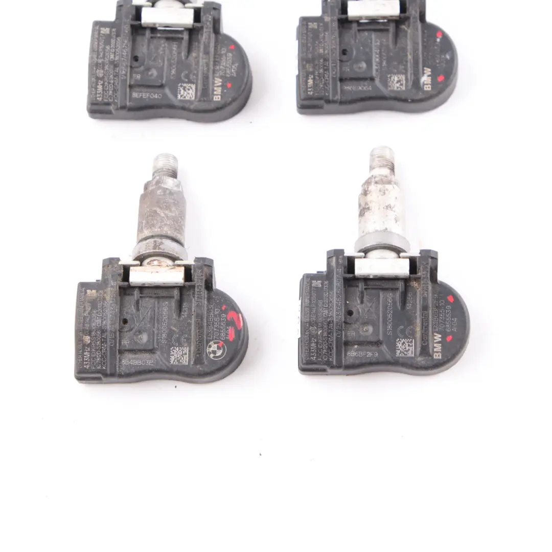  4X Genuine BMW Tyre Pressure Wheel Electronics Module Sensor RDC 433MHZ - SKU 6855539-2 - Part number 6855539