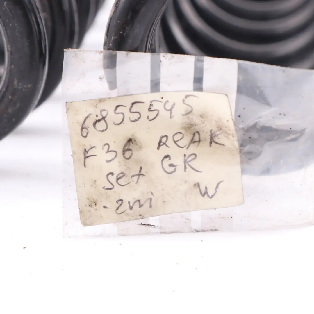 BMW F36 Suspensión Eje Trasero Izquierda Derecha Juego Muelle Helicoidal GQ - SKU 6855545 - Número de pieza 6855545