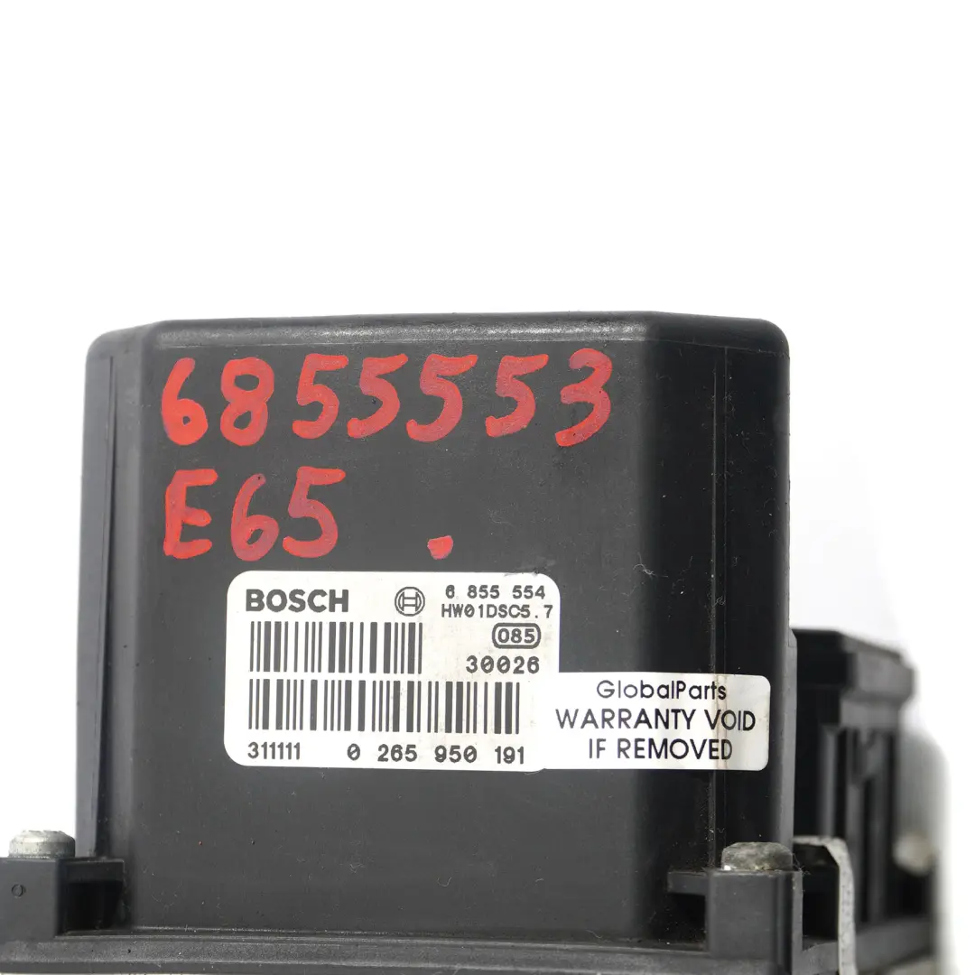 Pompa Freno Unità di Frenata Idraulica Pompa DSC per BMW E65 E66 con numero di parte 6759563 BMW E65 E66 Pompa Freno Unità di Frenata Idraulica Pompa DSC - SKU 6855553 - Numero di parte 6759563