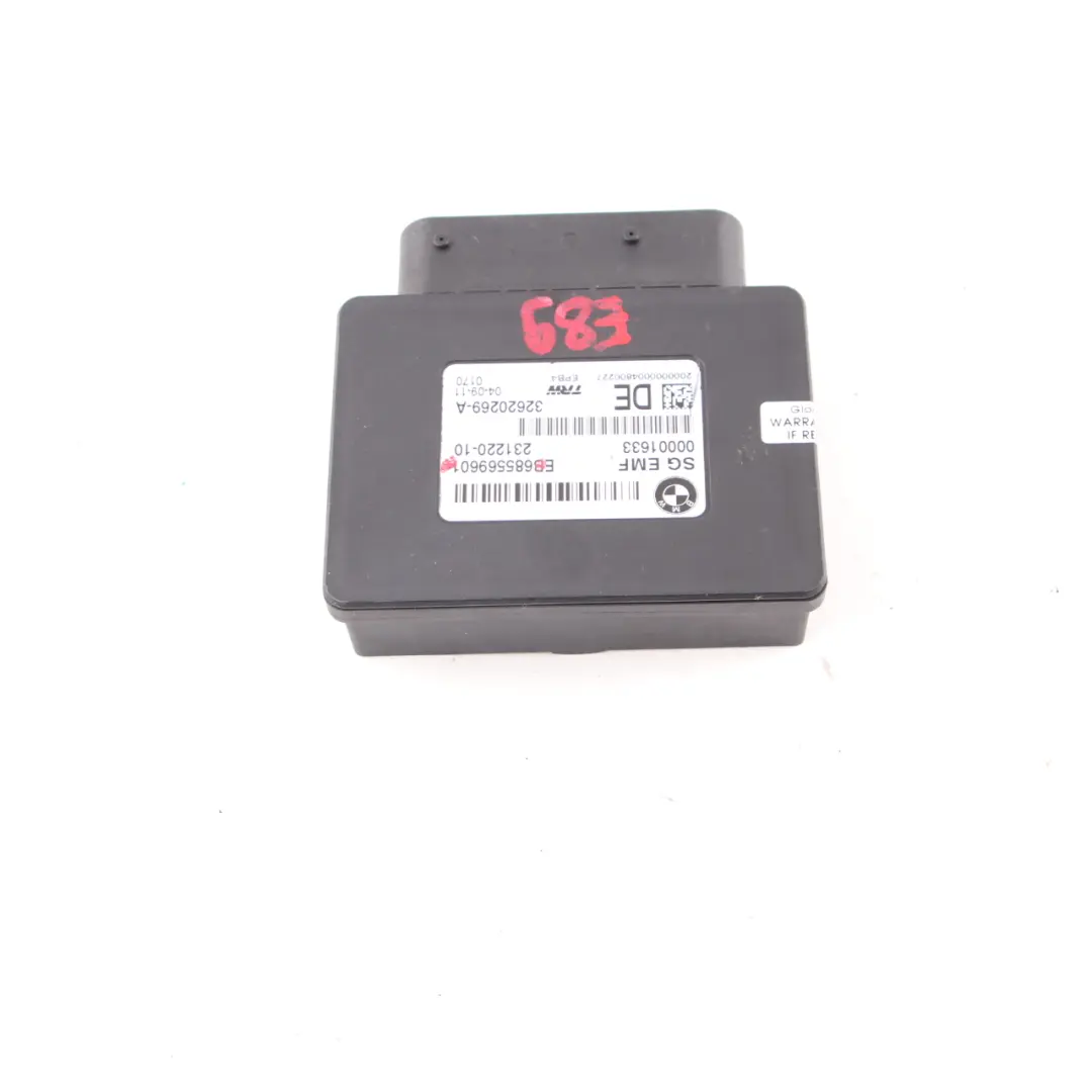  EMF Module BMW Z4 E89 Parking Brake Unit Electric Control - SKU 6855696 - Part number 6855696