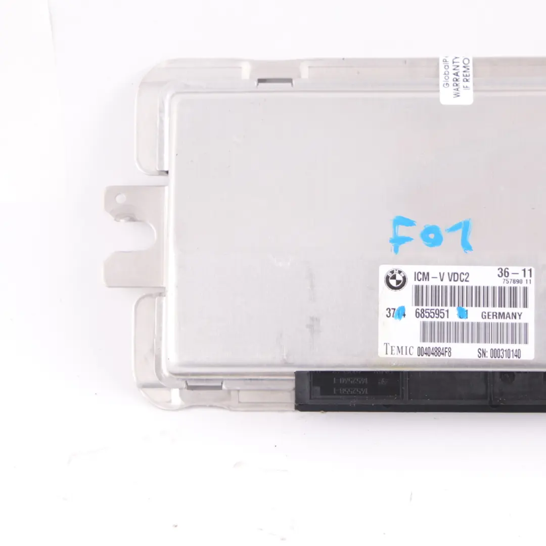 VDC Module BMW F10 F11 F13 F06 Rear Suspension Level Control Unit Module to with Part number 6855951 VDC Module BMW F10 F11 F13 F06 Rear Suspension Level Control Unit Module - SKU 6855951 - Part number 6855951