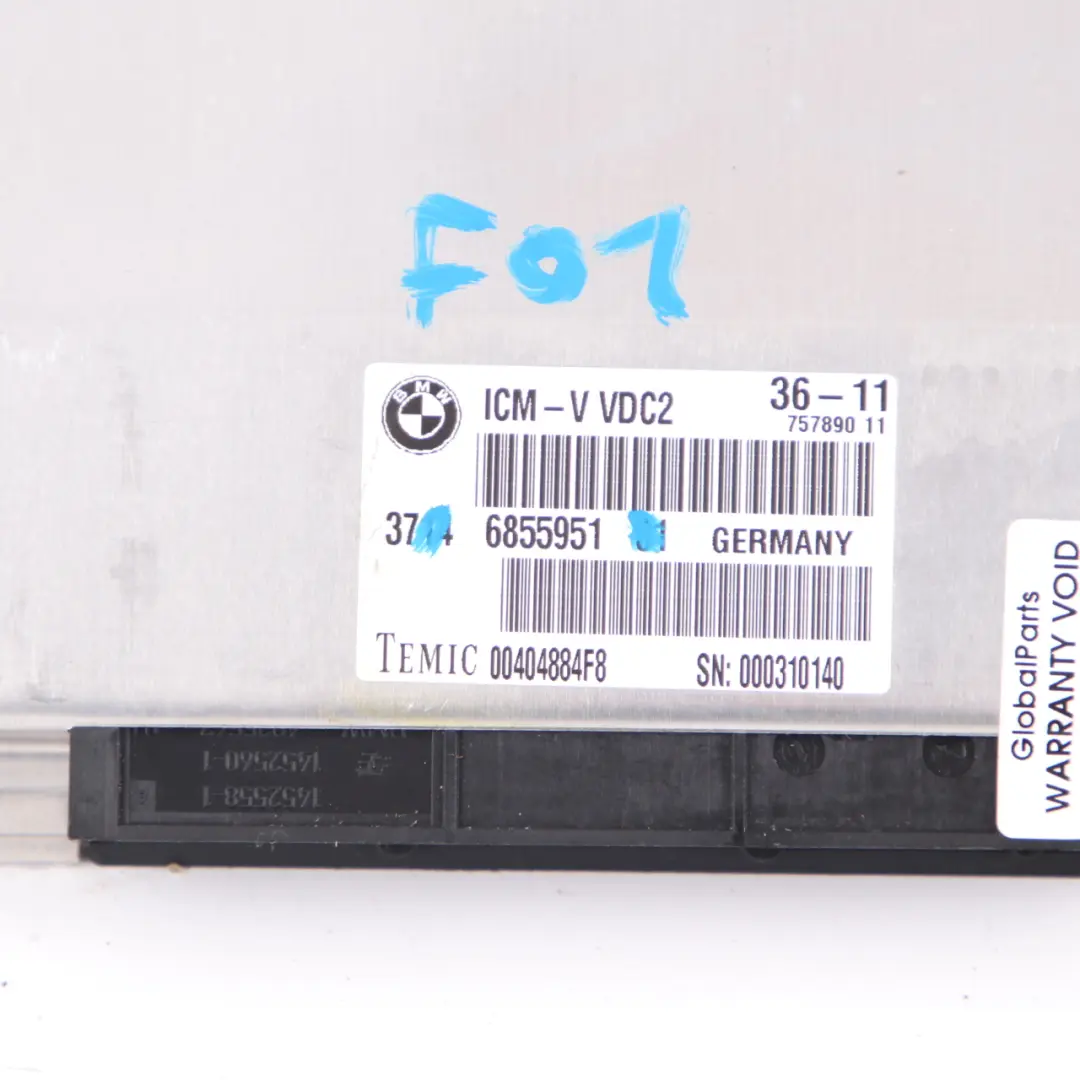 BMW F10 F11 F13 F06 Modulo VDC Controllo Livello Sospensioni Posteriori - SKU 6855951 - Numero di parte 6855951