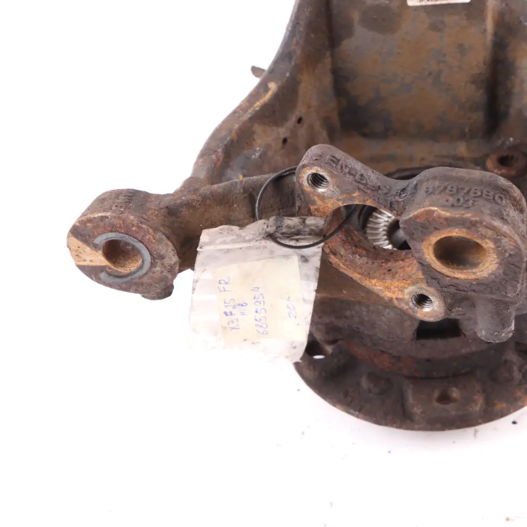 Carrier Front Right O/S Axle Suspension Bracket Mount to BMW X3 F25 Wheel with Part number 6855954 BMW X3 F25 Wheel Carrier Front Right O/S Axle Suspension Bracket Mount - SKU 6855954 - Part number 6855954