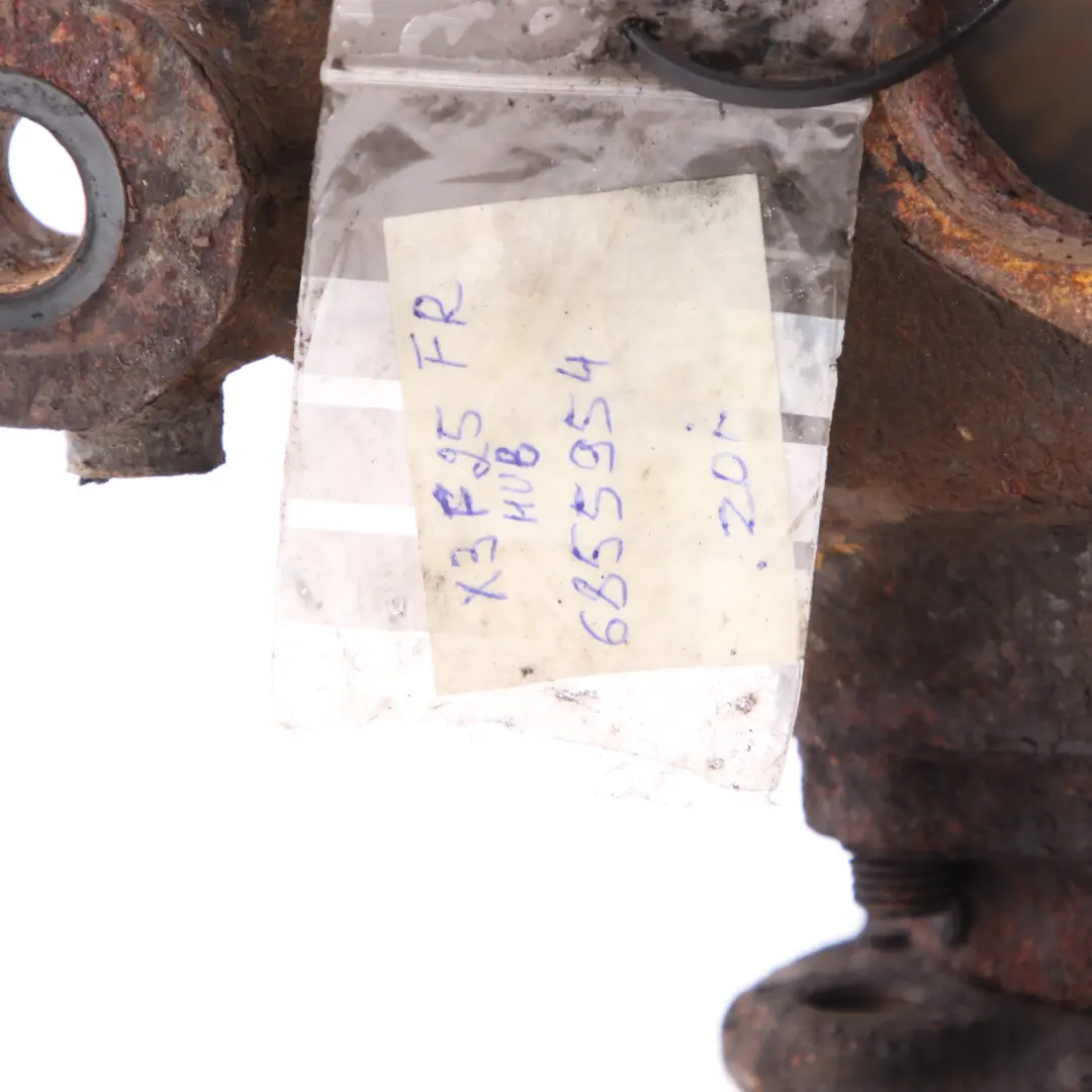 Support de suspension de l'essieu avant droit du porte-roue pour BMW X3 F25 à propos du numéro de pièce 6855954 BMW X3 F25 Support de suspension de l'essieu avant droit du porte-roue - SKU 6855954 - Numéro de pièce 6855954