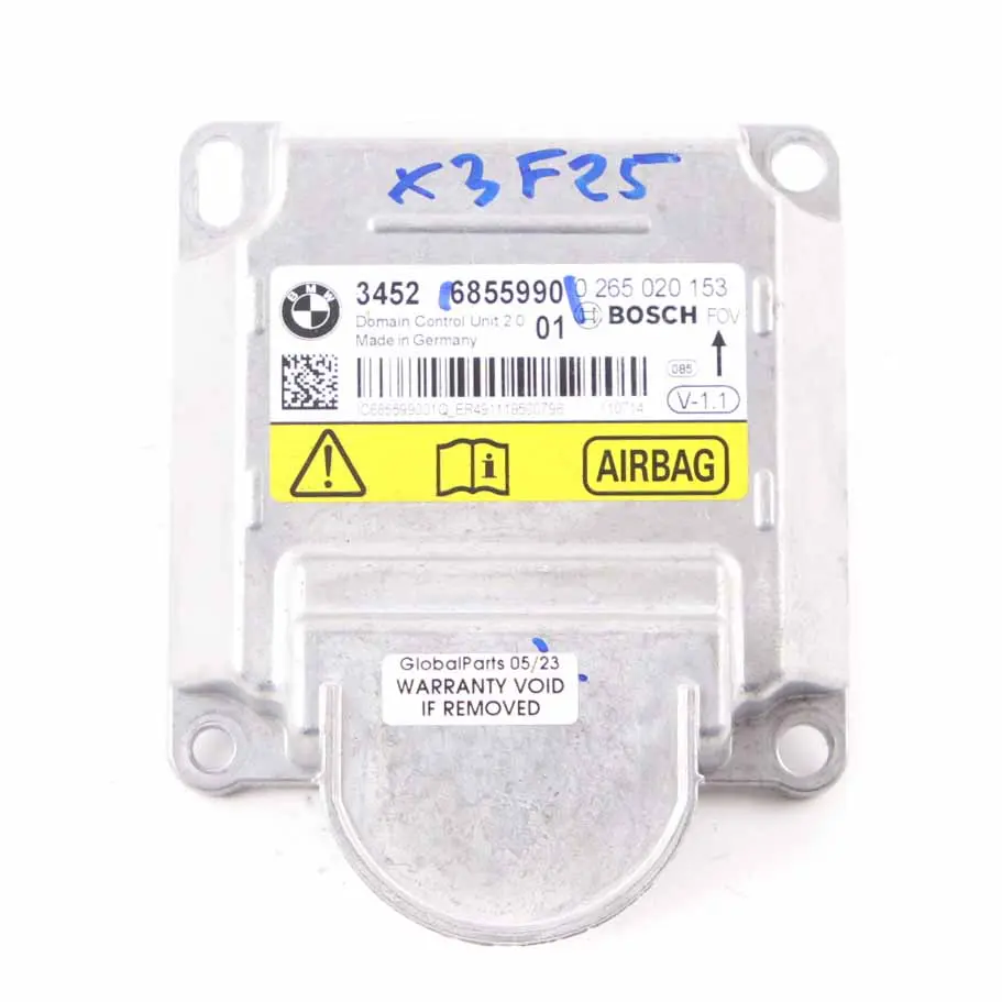 BMW X3 F25 Unità di Controllo ICM Air Module SRS ECU 6855990