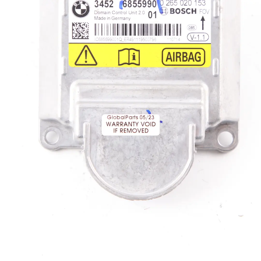 ICM Unidad De Control Air Bag Módulo SRS Seguridad ECU para BMW X3 F25 con número de pieza 6855990 BMW X3 F25 ICM Unidad De Control Air Bag Módulo SRS Seguridad ECU - SKU 6855990 - Número de pieza 6855990