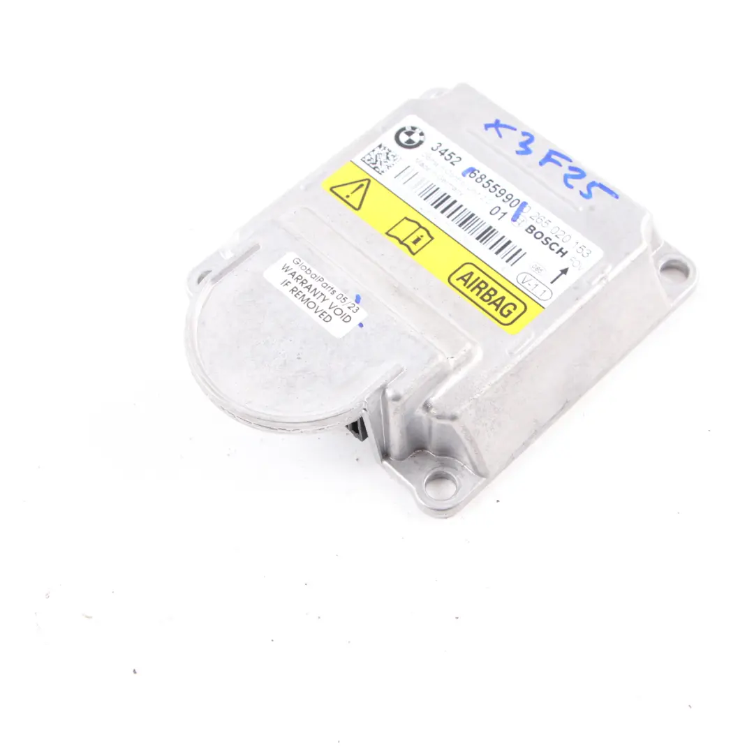 BMW X3 F25 Unité Commande ICM Module D'Airbag SRS Calculateur Sécurité - SKU 6855990 - Numéro de pièce 6855990