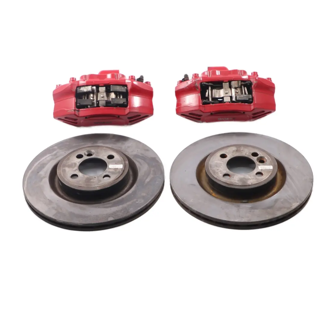 Rueda Delantera Juego pinzas freno Brembo para Mini R55 R56 R57 JCW John Cooper Works con número de pieza 6856652 Mini R55 R56 R57 JCW John Cooper Works Rueda Delantera Juego pinzas freno Brembo - SKU 6856651/652 - Número de pieza 6856652