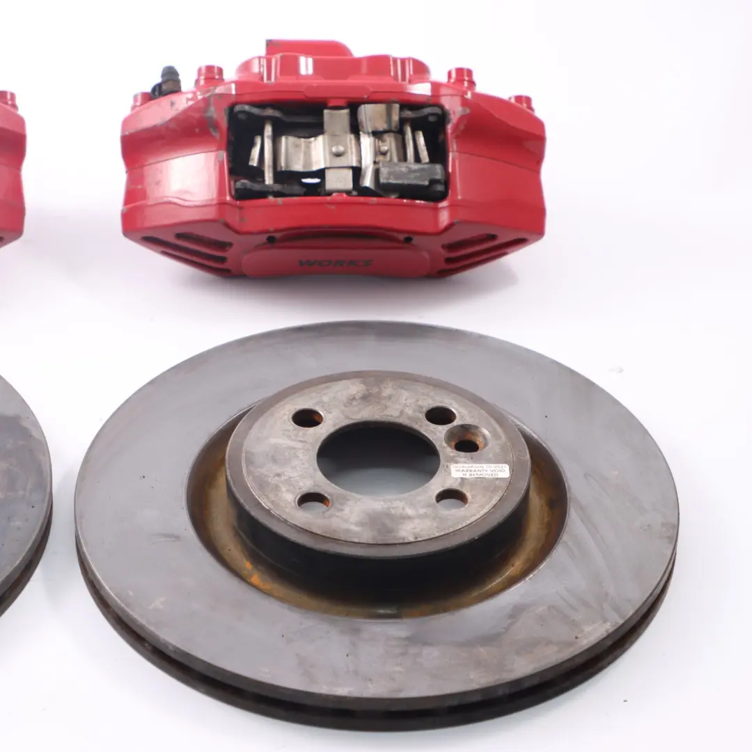 Freins de roue avant Brembo Caliper Set pour Mini R55 R56 R57 JCW John Cooper Works à propos du numéro de pièce 6856652 Mini R55 R56 R57 JCW John Cooper Works Freins de roue avant Brembo Caliper Set - SKU 6856651/652 - Numéro de pièce 6856652