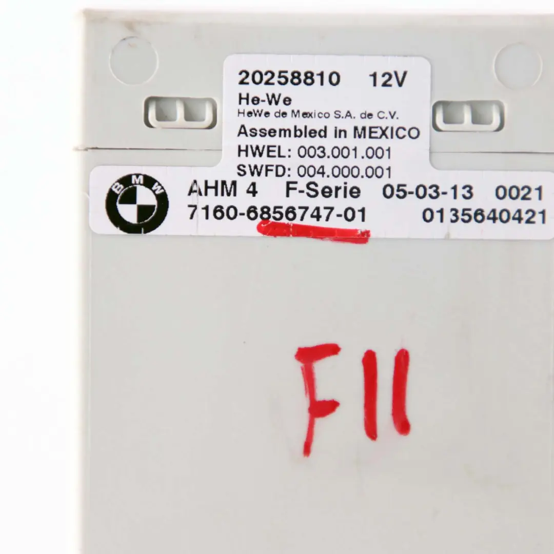 BMW F10 F20 F30 Tow Bar Trailer Towing Control Module Unit AHM 4 - SKU 6856747 - Part number 6856747