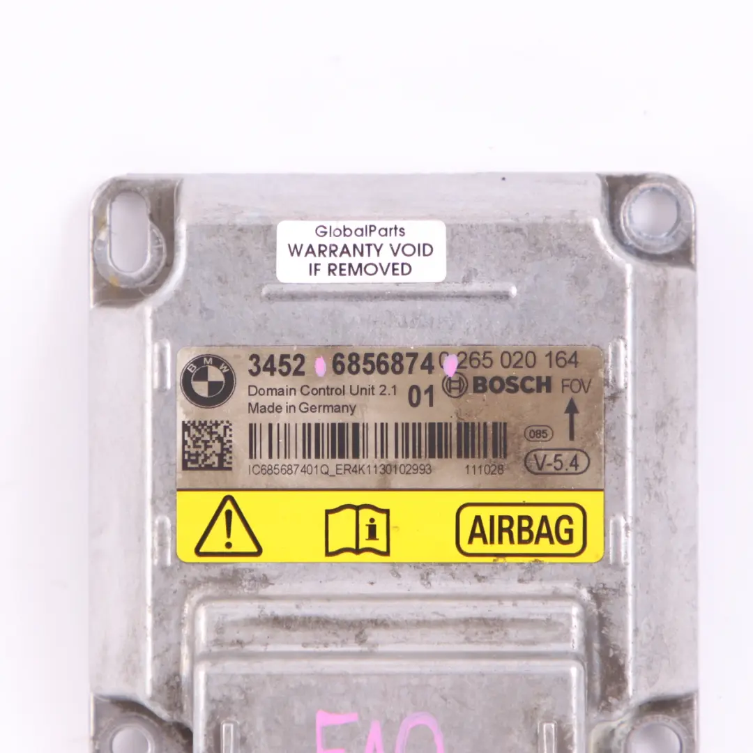 ECU ICM Steuergerät Modul für BMW F10 F11 F12 mit Teilenummer 6856874 BMW F10 F11 F12 ECU ICM Steuergerät Modul - SKU 6856874 - Teilenummer 6856874