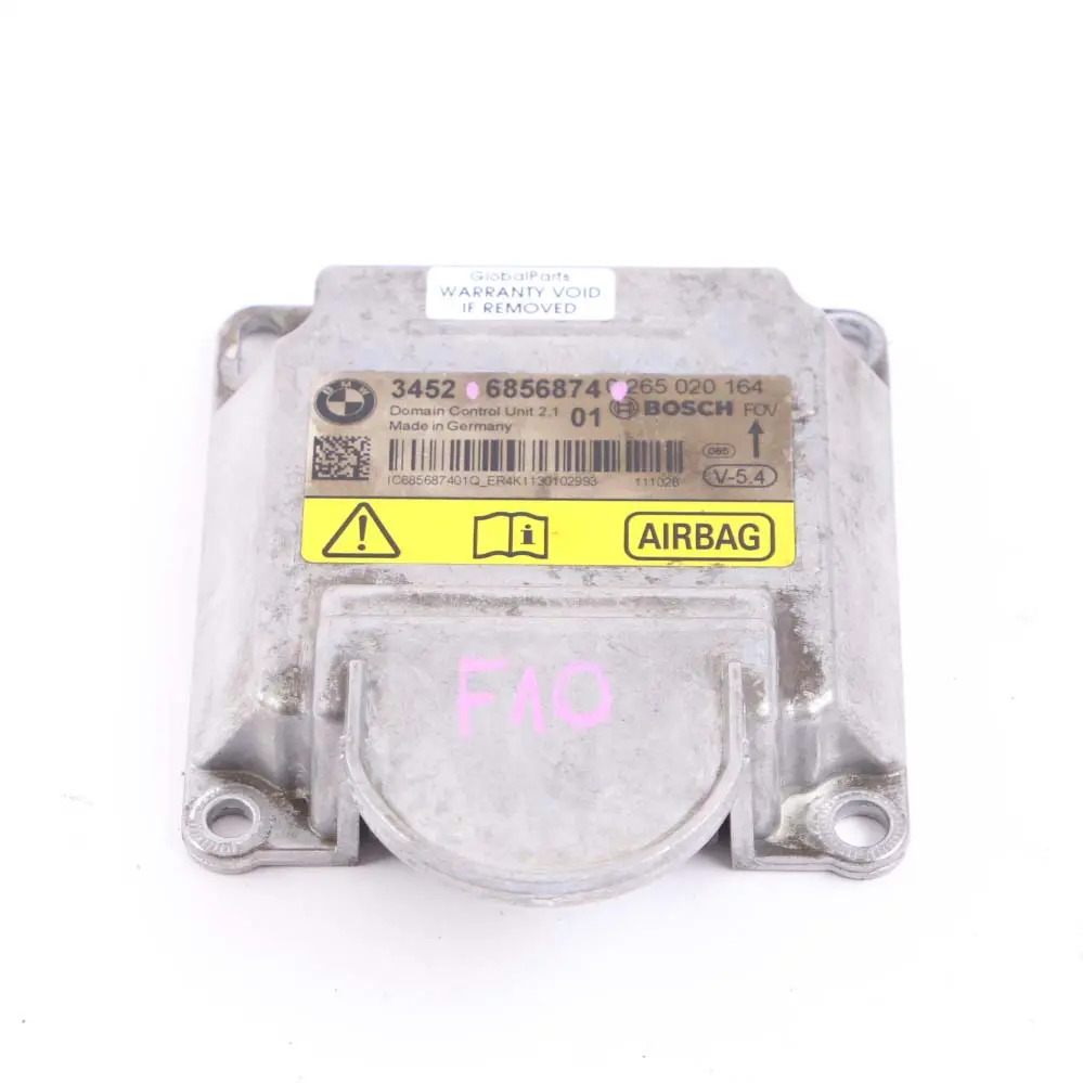 BMW F10 F11 F12 Moduł Airbag Poduszek Powietrznych ICM - SKU 6856874 - Numer Części 6856874