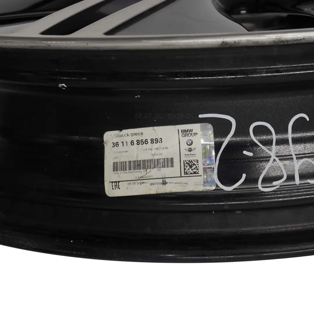 BMW i3 I01 Wheel Alloy Rim 20" Jet Black Double Spoke 430 ET:43 5J - SKU 6856898-2 - Part number 6856898