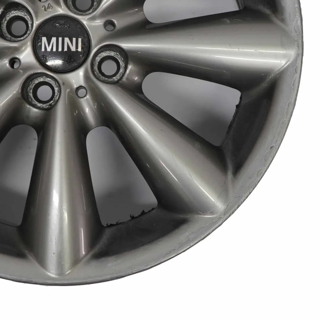 Mini R55 R56 R57 Grey Wheel Alloy Rim 17" 7J ET:48 Conical Spoke 121 - SKU 6857070-2 - Part number 6857070