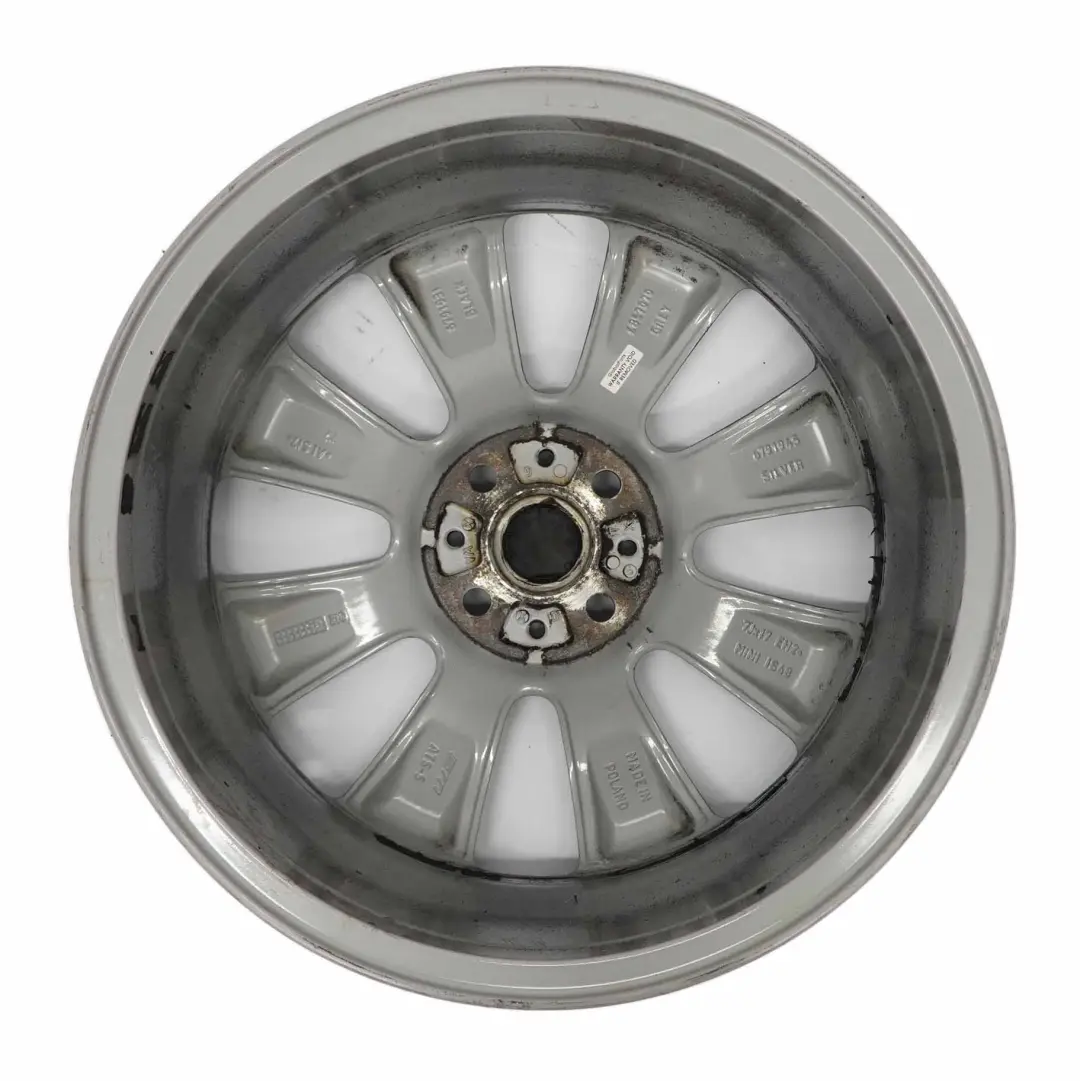Mini R55 R56 R57 Grey Wheel Alloy Rim 17" 7J ET:48 Conical Spoke 121 - SKU 6857070-2 - Part number 6857070
