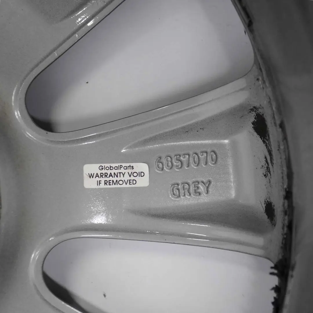 Mini R55 R56 R57 Grey Wheel Alloy Rim 17" 7J ET:48 Conical Spoke 121 - SKU 6857070-4 - Part number 6857070