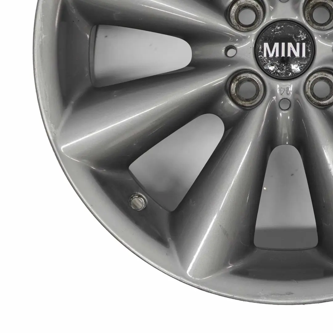 Mini R55 R56 R57 Grey Wheel Alloy Rim 17" 7J ET:48 Conical Spoke 121 - SKU 6857070-4 - Part number 6857070