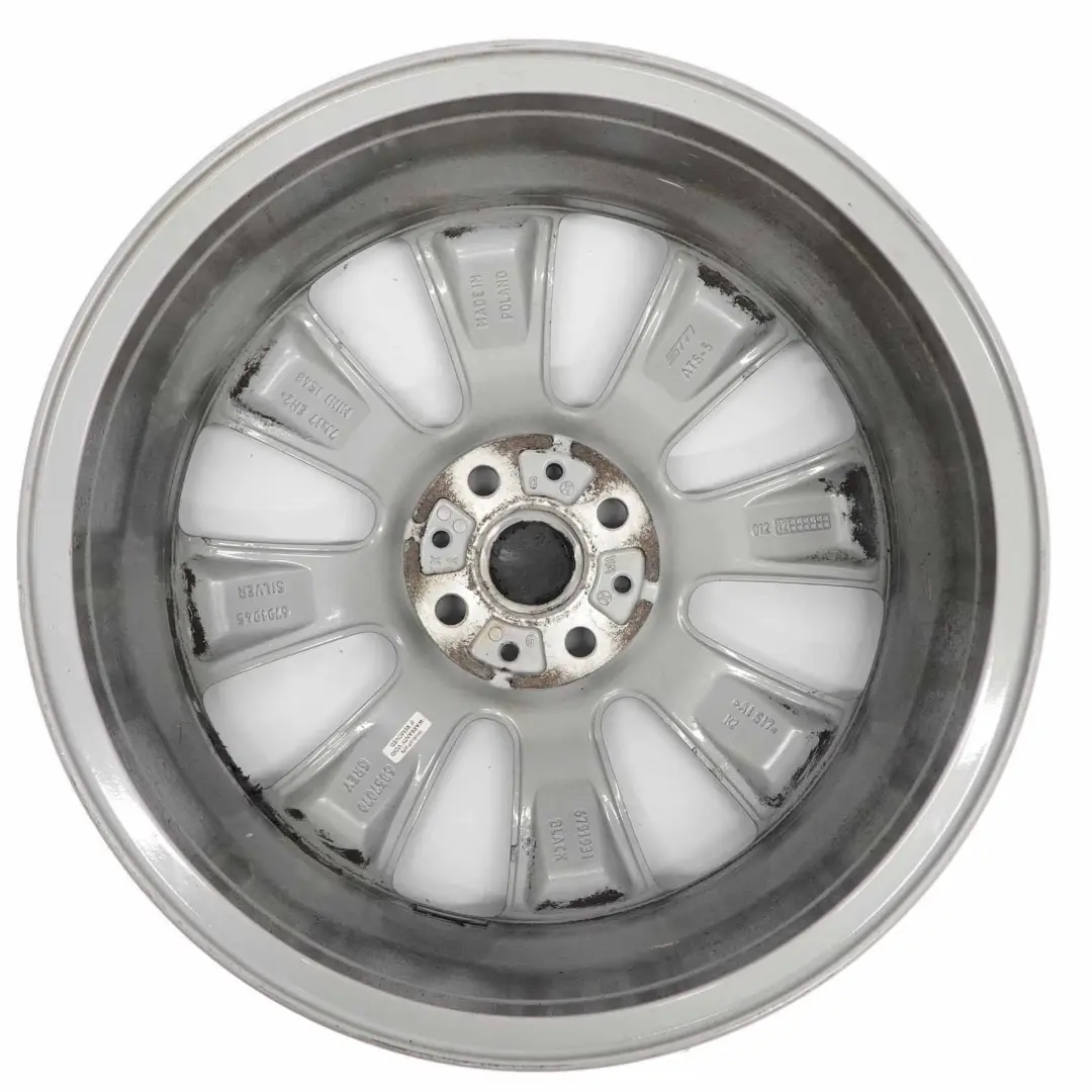 Mini Cooper R55 R56 Grau Alufelge Alu Felge 17" 7J ET:48 Conical Spoke 121 - SKU 6857070-4 - Teilenummer 6857070