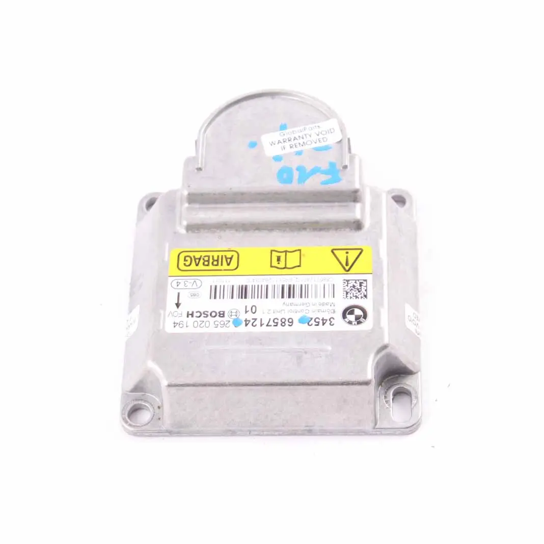  Crash Modul BMW F01 F02 LCI F10 F11 F13 ICM Steuergerät ECU - SKU 6799887 - Teilenummer 6857124
