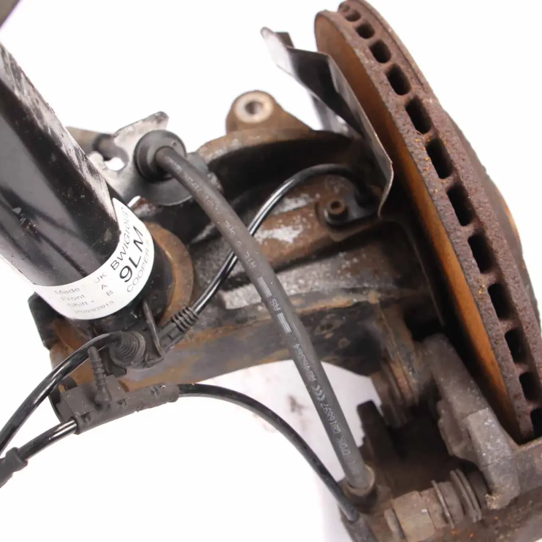 Front Left N/S Suspension Leg Spring Strut Brake Disc Caliper to Mini R59 Cooper S with Part number 6857135 Mini R59 Cooper S Front Left N/S Suspension Leg Spring Strut Brake Disc Caliper - SKU 6857135-1 - Part number 6857135