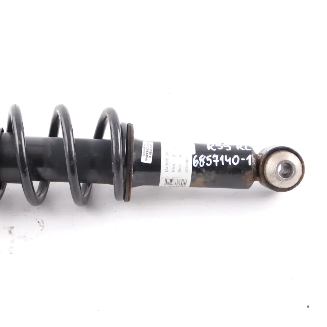 Strut Rear Cooper S Suspension Left N/S Shock Absorber Roadster to Mini R59 Spring with Part number 6857140 Mini R59 Spring Strut Rear Cooper S Suspension Left N/S Shock Absorber Roadster - SKU 6857140-1 - Part number 6857140