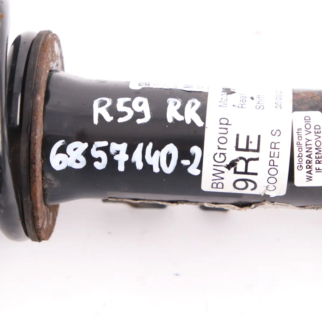 Strut Rear Cooper S Suspension Right O/S Shock Absorber Roadster to Mini R59 Spring with Part number 6857140 Mini R59 Spring Strut Rear Cooper S Suspension Right O/S Shock Absorber Roadster - SKU 6857140-2 - Part number 6857140