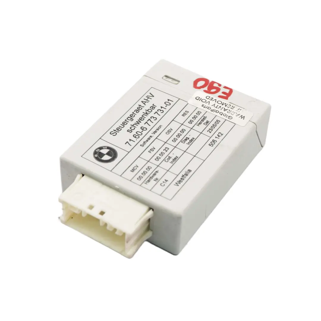 BMW E90 E91 E92 Moduł Sterownik Haka AHK 6773731 - SKU 6857227 - Numer Części 6857227