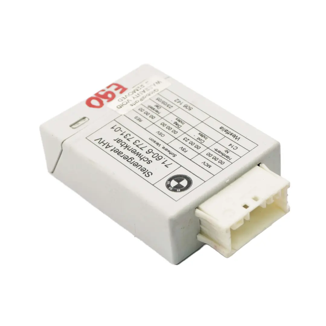 BMW E90 E91 E92 E93 AHK Towing Hitch Tow Bar Control Module Unit ECU 6773731 - SKU 6857227 - Part number 6857227