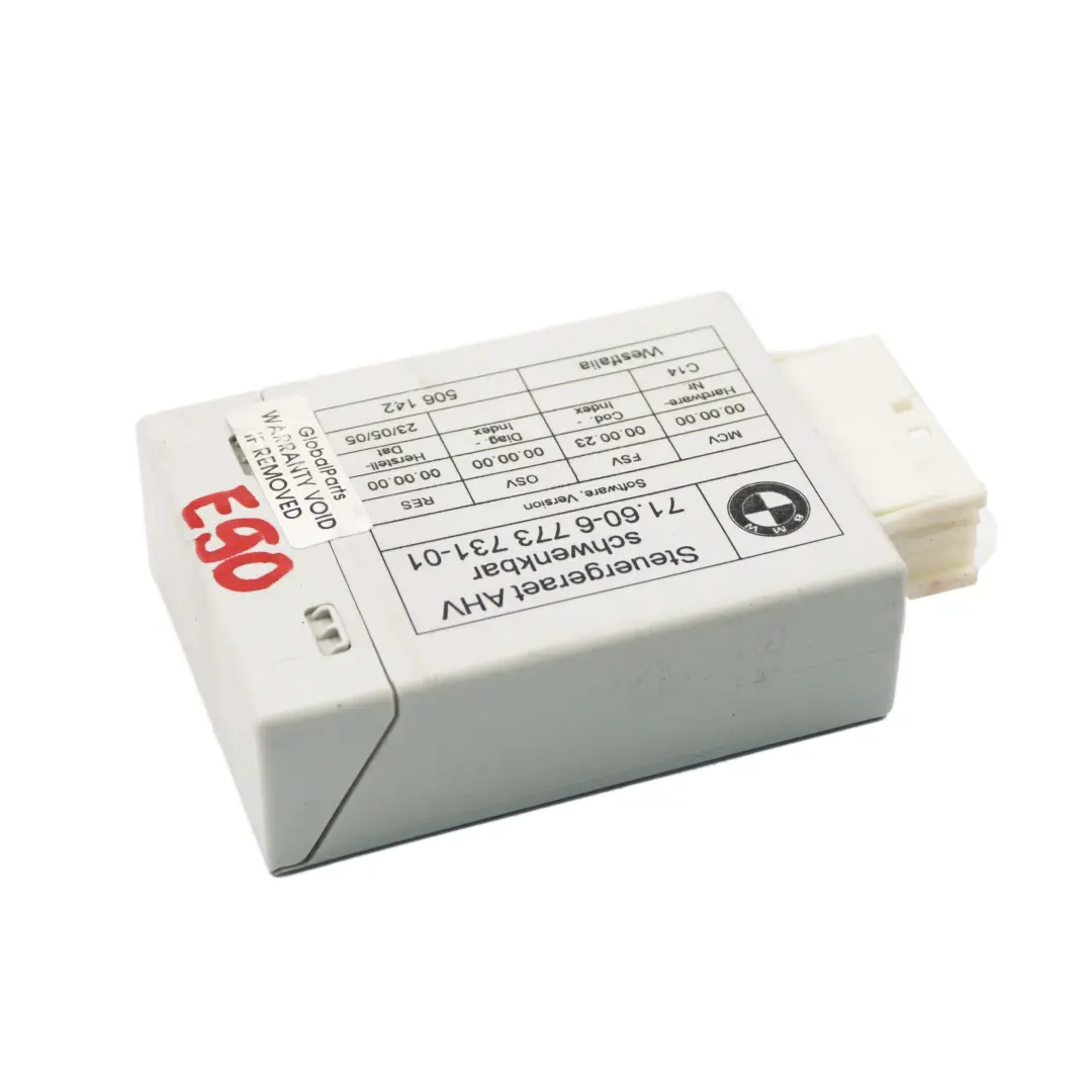 BMW E90 E91 E92 E93 AHK Towing Hitch Tow Bar Control Module Unit ECU 6773731 - SKU 6857227 - Part number 6857227