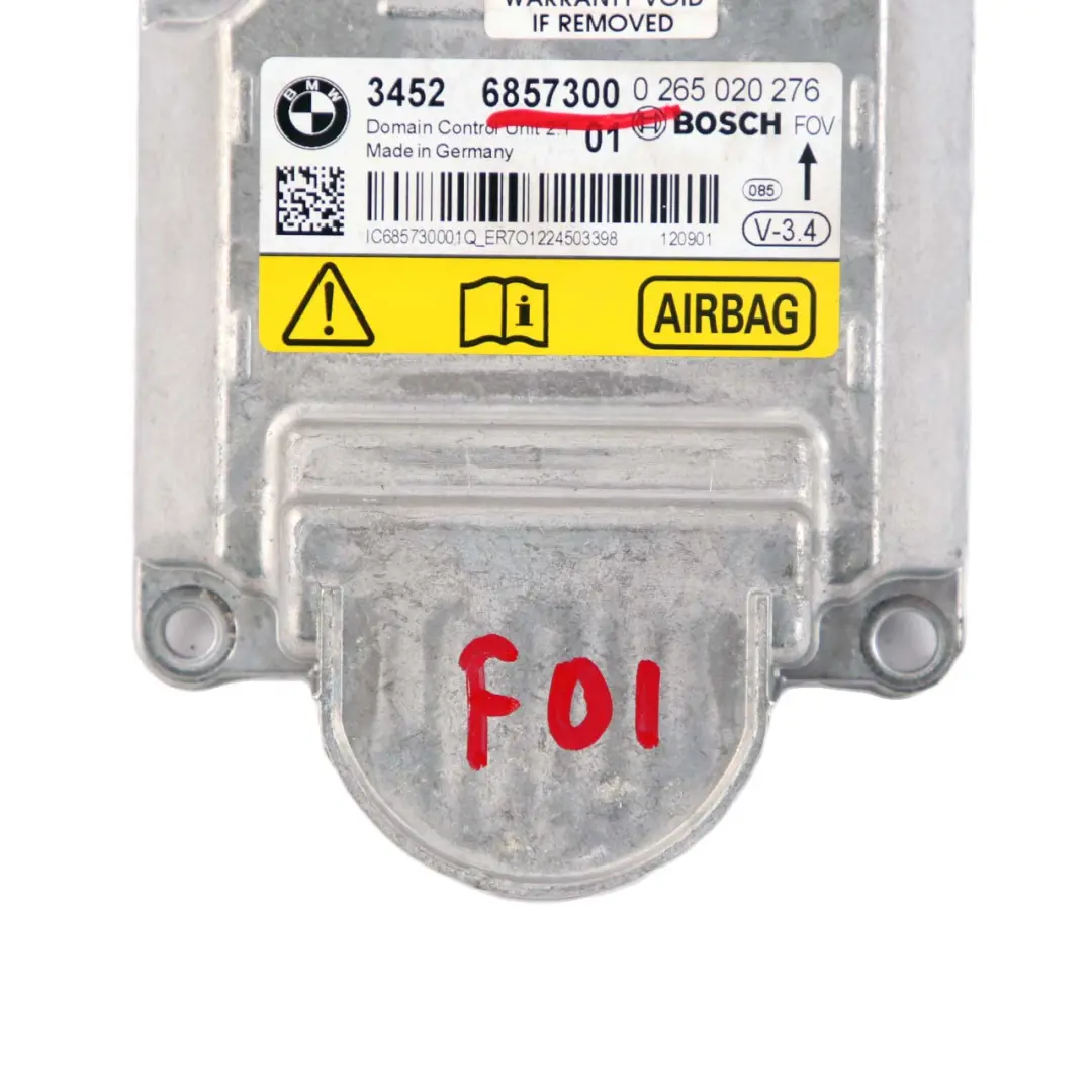 Moduł Sensor Air Bag do BMW F01 F02 LCI F10 F11 F13 o numerze 6857300 BMW F01 F02 LCI F10 F11 F13 Moduł Sensor Air Bag - SKU 6857300 - Numer Części 6857300