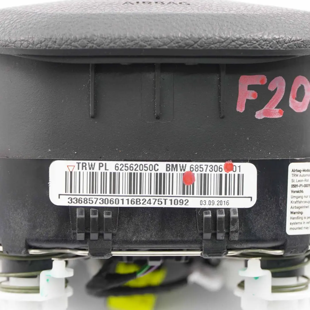 Modulo Airbag Lato Guida per BMW F20 F30 LCI Sport Line Volante con numero di parte 6857306 BMW F20 F30 LCI Sport Line Volante Modulo Airbag Lato Guida - SKU 6857306 - Numero di parte 6857306