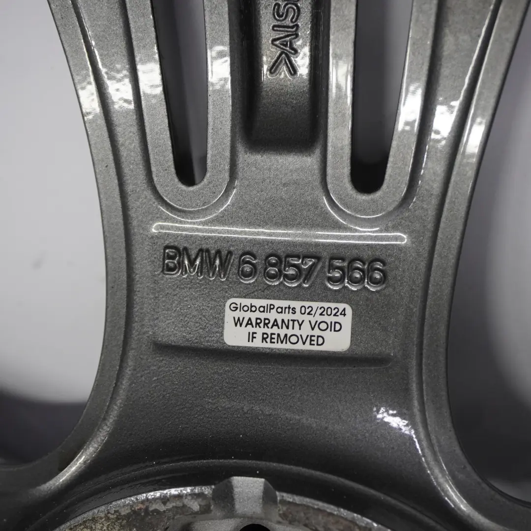  Llanta aleación trasera BMW F30 Gris Férrico 19" 8,5J ET:47 Star Spoke - SKU 6857566-1 - Número de pieza 6857566