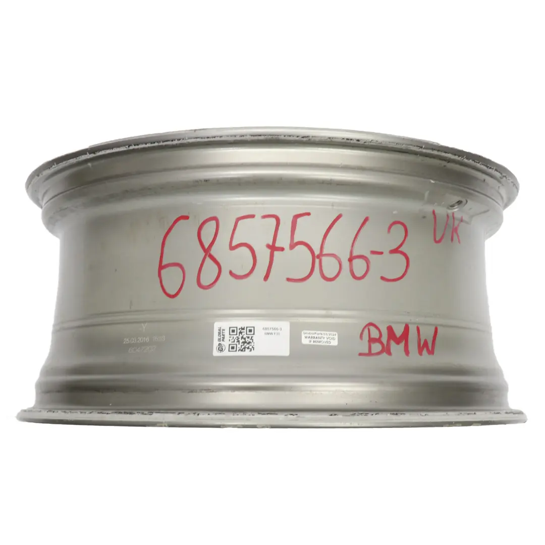 BMW F30 Ferric Grey Rear Alloy Wheel Rim 19" 8,5J ET:47 Star Spoke 407 - SKU 6857566-3 - Part number 6857566