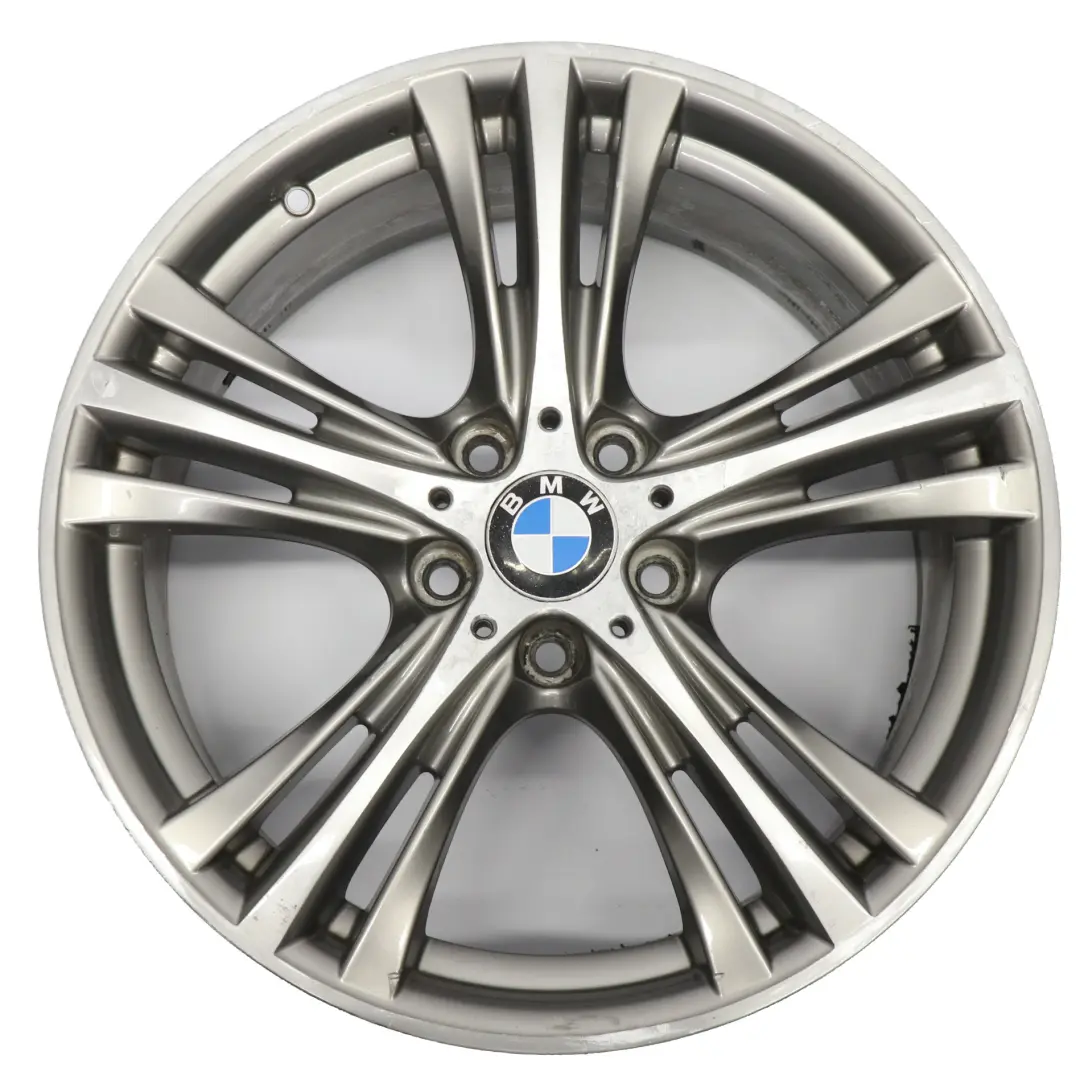 Ferric Grey Rear Alloy Wheel Rim 19" 8,5J ET:47 Star Spoke 407 to BMW F30 with Part number 6857566 BMW F30 Ferric Grey Rear Alloy Wheel Rim 19" 8,5J ET:47 Star Spoke 407 - SKU 6857566-3 - Part number 6857566