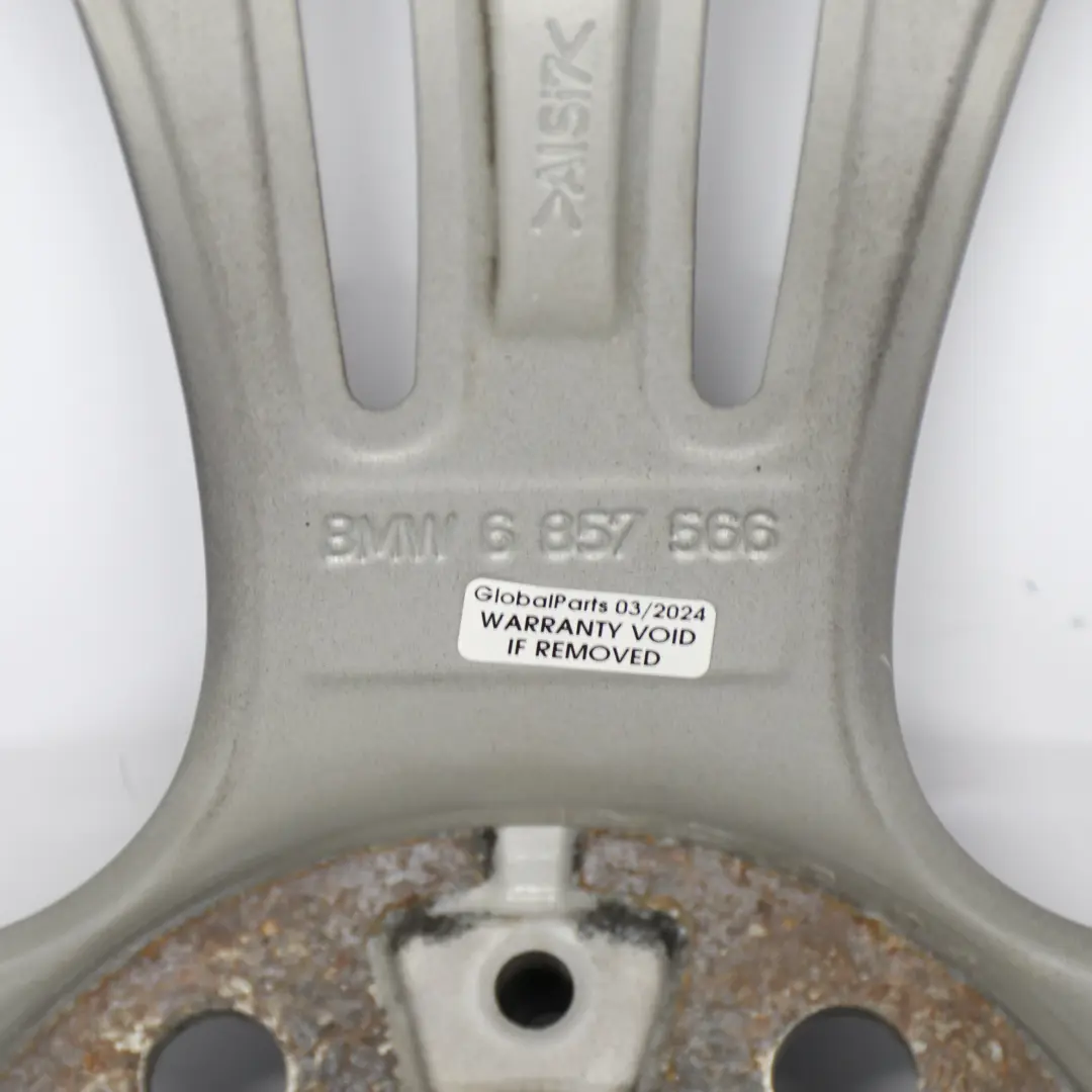 Ferric Grey Rear Alloy Wheel Rim 19" 8,5J ET:47 Star Spoke 407 to BMW F30 with Part number 6857566 BMW F30 Ferric Grey Rear Alloy Wheel Rim 19" 8,5J ET:47 Star Spoke 407 - SKU 6857566-3 - Part number 6857566