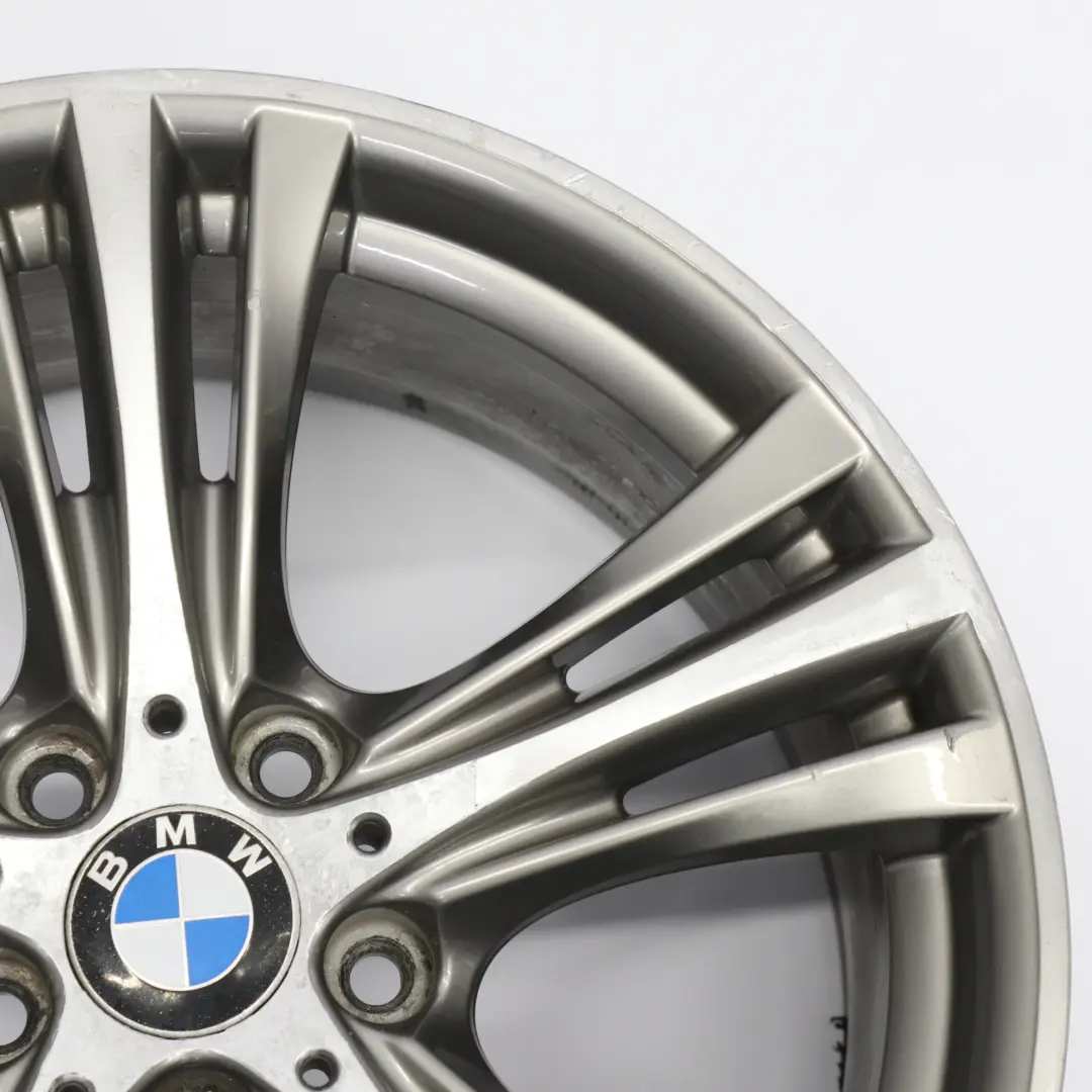Ferric Grey Rear Alloy Wheel Rim 19" 8,5J ET:47 Star Spoke 407 to BMW F30 with Part number 6857566 BMW F30 Ferric Grey Rear Alloy Wheel Rim 19" 8,5J ET:47 Star Spoke 407 - SKU 6857566-3 - Part number 6857566