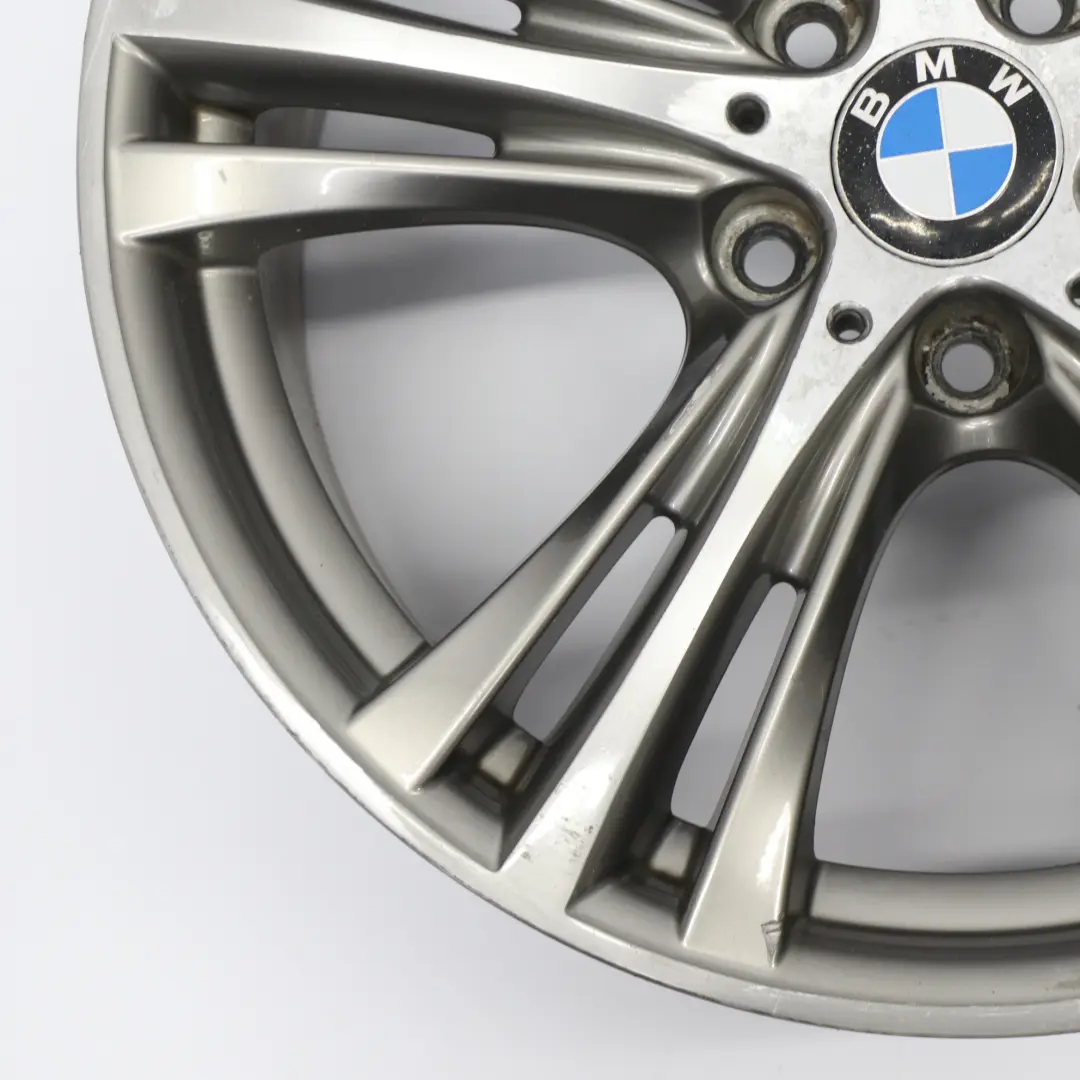 Ferric Grey Rear Alloy Wheel Rim 19" 8,5J ET:47 Star Spoke 407 to BMW F30 with Part number 6857566 BMW F30 Ferric Grey Rear Alloy Wheel Rim 19" 8,5J ET:47 Star Spoke 407 - SKU 6857566-3 - Part number 6857566