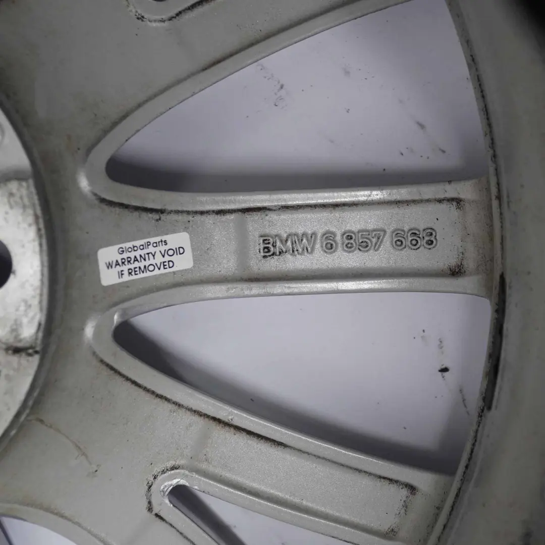 Alloy Wheel Rim 18" Multispoke 454 8J ET:30 to BMW F10 F11 F12 Silver with Part number 6857668 BMW F10 F11 F12 Silver Alloy Wheel Rim 18" Multispoke 454 8J ET:30 - SKU 6857668-3 - Part number 6857668