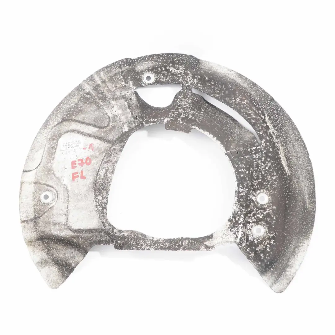 BMW X5 E70 X6 E71 Cubierta Protectora Rueda Delantera Izquierda Placa Disco - SKU 6857977 - Número de pieza 6857977